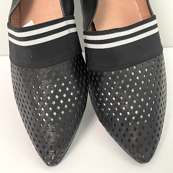 All Black Footwear Perforated Flats, Black Sz 40.5 - Picture 5 of 5